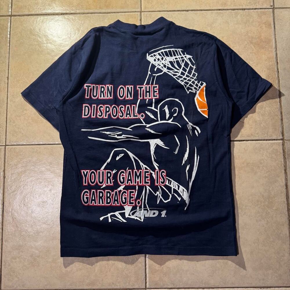 Navy blue vintage 90s and1 tee Size L in mens